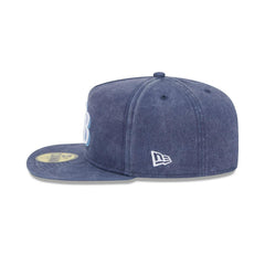 Ne Era Tampa Bay Rays Pigment Dye Blue White Gray 59Fifty 5950 Patch Fitted Hat