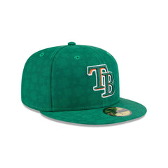 New Era Tampa Bay Rays St. Patrick's Day 2025 Green Gray 59Fifty 5950 Fitted Hat