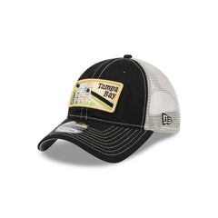 New Era Tampa Bay Rays Black White Gray 9Twenty 920 Adjustable Patch Cap Hat