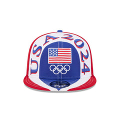 New Era Team USA '24 Olympics 9Fifty 950 Patch Blue White Grey Bkack Snapback