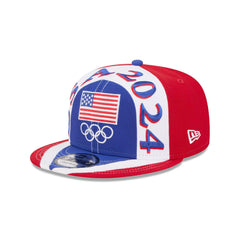 New Era Team USA '24 Olympics 9Fifty 950 Patch Blue White Grey Bkack Snapback