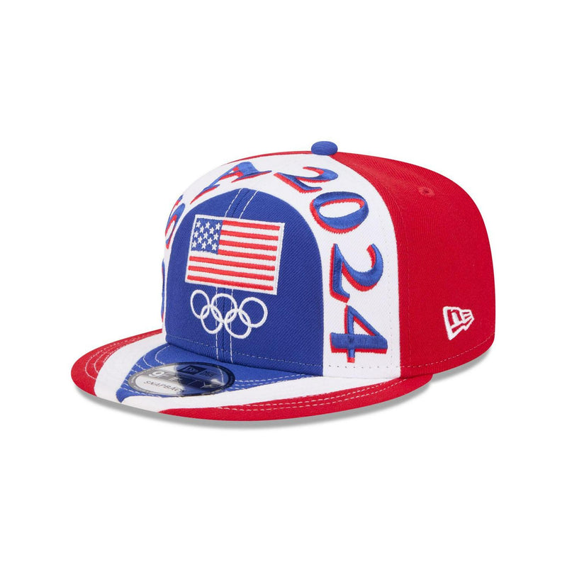 New Era Team USA '24 Olympics 9Fifty 950 Patch Blue White Grey Bkack Snapback