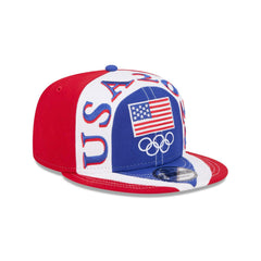 New Era Team USA '24 Olympics 9Fifty 950 Patch Blue White Grey Bkack Snapback