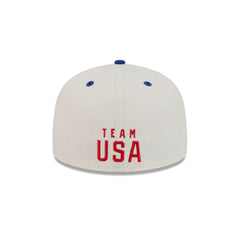 New Era Team USA Olympics Grey Blue Red 59Fifty 5950 Patch Fitted Cap Hat