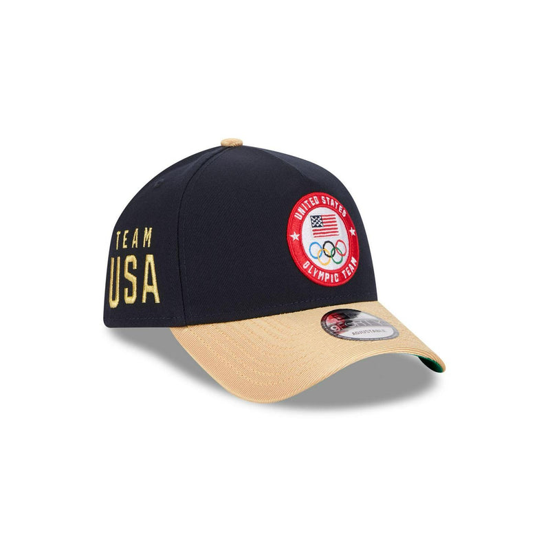 New Era Team USA Olympics Green Grey Yellow Red White 9Forty 940 Patch Snapback
