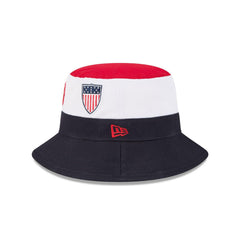 New Era Team USA Olympics Color Blue White Red Block Bucket Hat