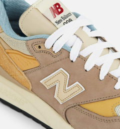 New Balance Teddy Santis X 998 Sandstone Beige White Blue Black U998IC Sneaker