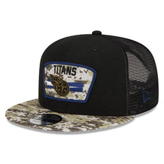 New Era Tennessee Titans Black Camo Green Blue Red 9Fifty 950 Patch Snapback