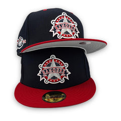 New Era Texas Rangers 50th Anni. Navy Blue Red Gray White 59Fifty 5950 Patch
