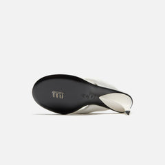 The Attico Rem 60mm Silhouette White at247ws756-l001-001 Slide Slippers Sandals