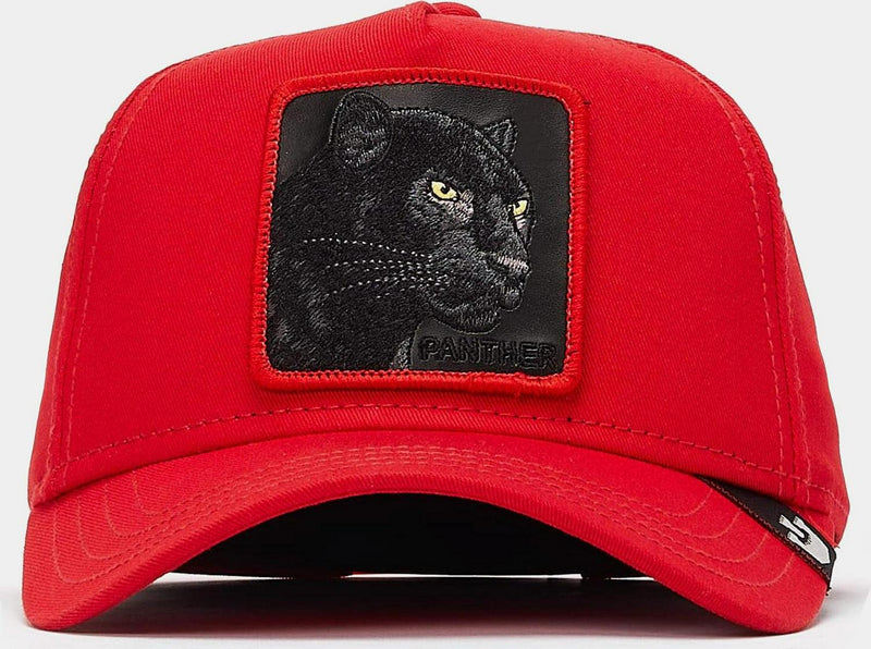 Goorin Bros The Panther 100 Red Black Patch Snapback Cap Hat