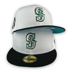 New Era The Tribute Mariners 23 ASG Black Teal Green 59Fifty 5950 Patch Fitted