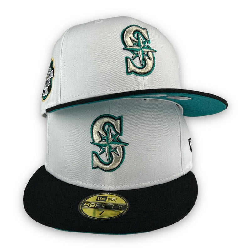 New Era The Tribute Mariners 23 ASG Black Teal Green 59Fifty 5950 Patch Fitted