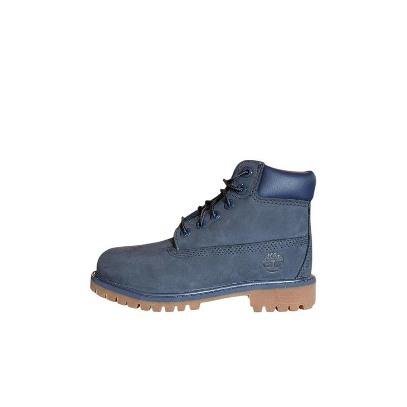 Kids Timberland 6'' PRM PS Navy Blue Brown TB0A3773A484 Snow Rain Boots