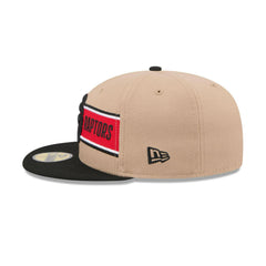 New Era Toronto Raptors '24 Draft Red White Beige 59Fifty 5950 Patch Fitted