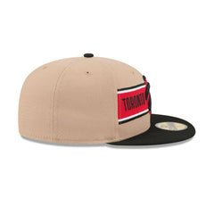 New Era Toronto Raptors '24 Draft Red White Beige 59Fifty 5950 Patch Fitted