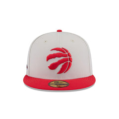 New Era Toronto Raptors '25 ASG White Red Gray 59Fifty 5950 Patch Fitted Cap Hat