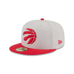 New Era Toronto Raptors '25 ASG White Red Gray 59Fifty 5950 Patch Fitted Cap Hat