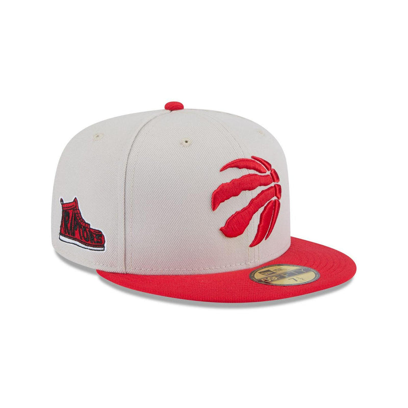 New Era Toronto Raptors '25 ASG White Red Gray 59Fifty 5950 Patch Fitted Cap Hat