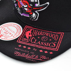 Mitchell And Ness Toronto Raptors SUPER REMIX Black Purple Gray Patch Snapback