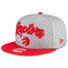 New Era Toronto Raptors '20 Heather Red Black White 9Fifty 950 Patch Snapback