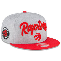 New Era Toronto Raptors '20 Heather Red Black White 9Fifty 950 Patch Snapback