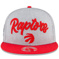 New Era Toronto Raptors '20 Heather Red Black White 9Fifty 950 Patch Snapback