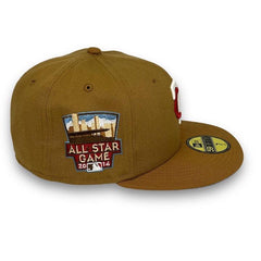 New Era Minnesota Twins '14 ASG Wheat Brown L Bronze SkyBlue 59Fifty 5950 Fitted