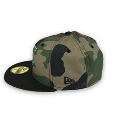 New Era Urban Jungle Reds 150th Khaki Black Brown 59Fifty 5950 Patch Fitted
