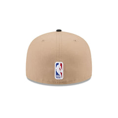 New Era Utah Jazz 2024 Draft Beige Black Yellow White 59Fifty 5950 Patch Fitted