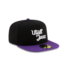 New Era Utah Jazz Dashmark Mesh Black White Purple Gray 59Fifty 5950 Fitted Hat