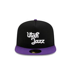New Era Utah Jazz Dashmark Mesh Black White Purple Gray 59Fifty 5950 Fitted Hat