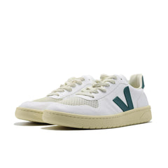 VEJA V-10 CWL WHITE BRITTANY White Green Beige VX0303119BP2P1 Sneaker Shoe