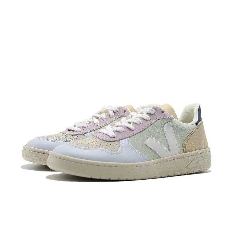 VEJA V-10 SUEDE JADE WHITE Grey Blue Beige VX0303119BP2P1 Sneaker Shoe Trainer