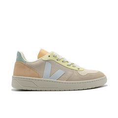VEJA V-10 SUEDE SABLE MENTHOL Beige White Orange VX0303135BP1P0 Sneaker Shoe