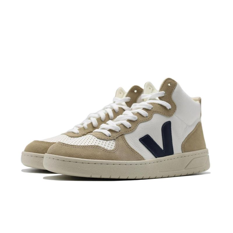 VEJA V-15 CHROMEFREE LEATHER EXTRA WHITE Brown Beige Blue VQ0503116BP2P1 Sneaker