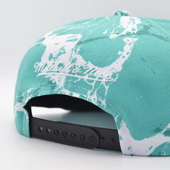 Mitchell And Ness Vancouver Grizzlies DOWN FOR ALL Teal White Gray Snapback Hat