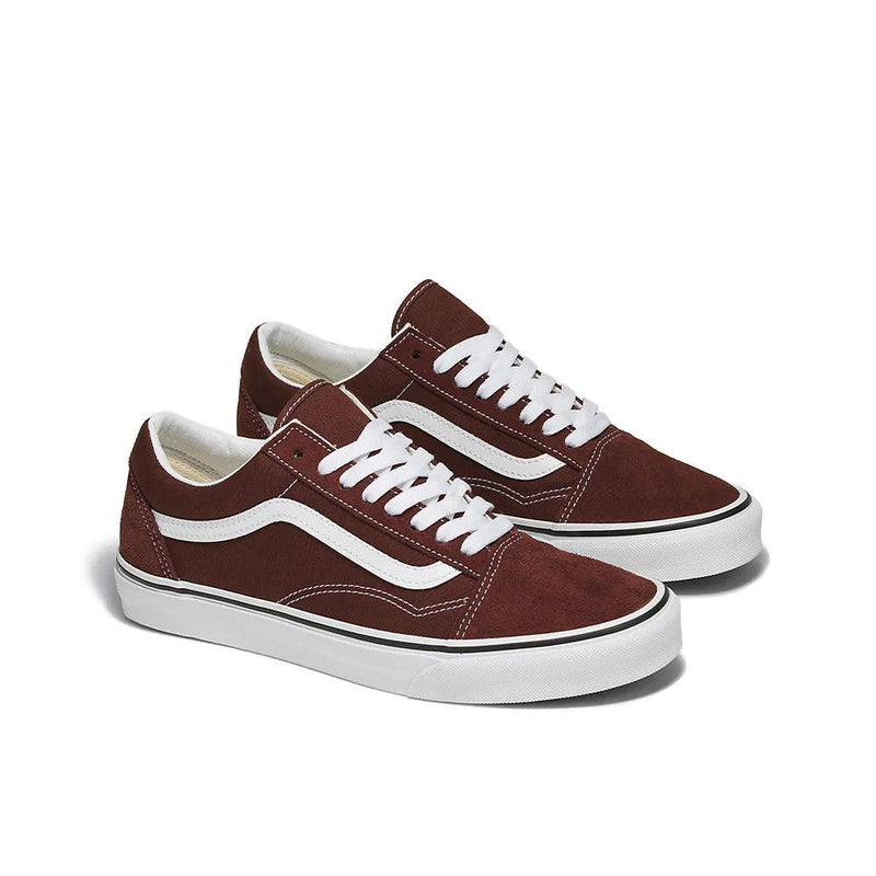 Vans Old Skool COLOR THEORY BITTER CHOCOLATE Beige White VN0005UF7YO1 Sneaker
