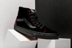 Vans Sk8-Hi Reissue Velvet Red Black VN0A2XSBF17 Sneaker Shoe Trainer