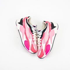 WMNS Puma RS-X Puzzle Rapture Rose Pink White Black Grey Sneaker Shoe Trainer