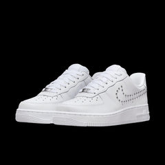 Wmns Nike AIR FORCE 1 '07 WHITE CHROME METALLIC SILVER FQ8887-100 Sneaker Shoe
