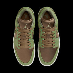 Wmns Nike AIR JORDAN 1 SE BROWN KELP SKY Green White FB9893-300 Sneaker Shoe