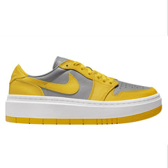 Wmns Nike AIR JORDAN 1 ELEVATE LOW CEMENT Grey Yellow White DH7004-017 Sneaker