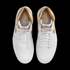 Wmns Nike AIR JORDAN 1 RETRO HIGH OG METALLIC GOLD White FD2596-107 Sneaker Shoe