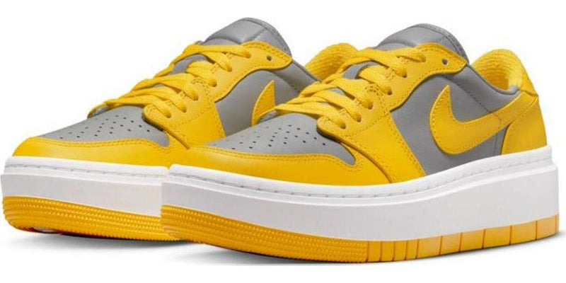 Wmns Nike AIR JORDAN 1 ELEVATE LOW CEMENT Grey Yellow White DH7004-017 Sneaker