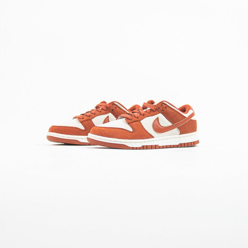 Wmns Nike Dunk Low LX NBHD Lt Orewood Brown White Rugged Orange Sneaker Shoe