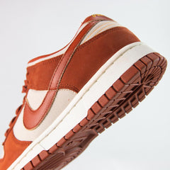 Wmns Nike Dunk Low LX NBHD Lt Orewood Brown White Rugged Orange Sneaker Shoe