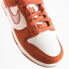 Wmns Nike Dunk Low LX NBHD Lt Orewood Brown White Rugged Orange Sneaker Shoe