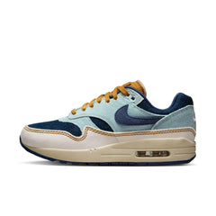 WMNS Nike Air Max 1 87 Light Blue White Yellow FQ8900-440 Shoe Sneaker Trainer