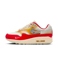 WMNS Nike Air Max 87 PRM Soft Vinyl Red Beige White Orange FN7683-133 Sneaker